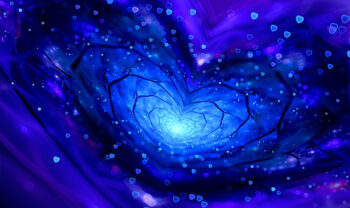 Deepak Chopra blue heart tunnel