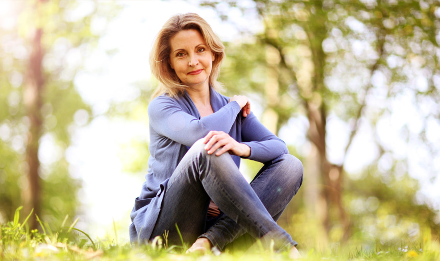 woman sit seated menopause pycnogenol