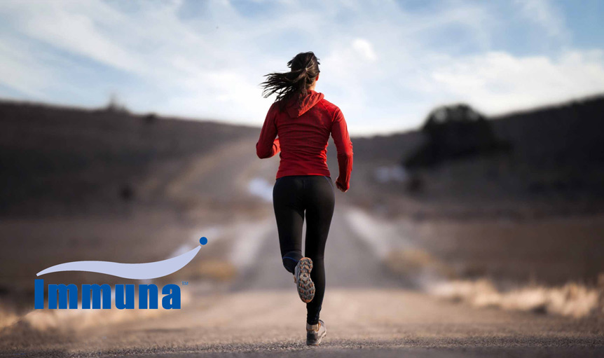 female woman jog Immuna road